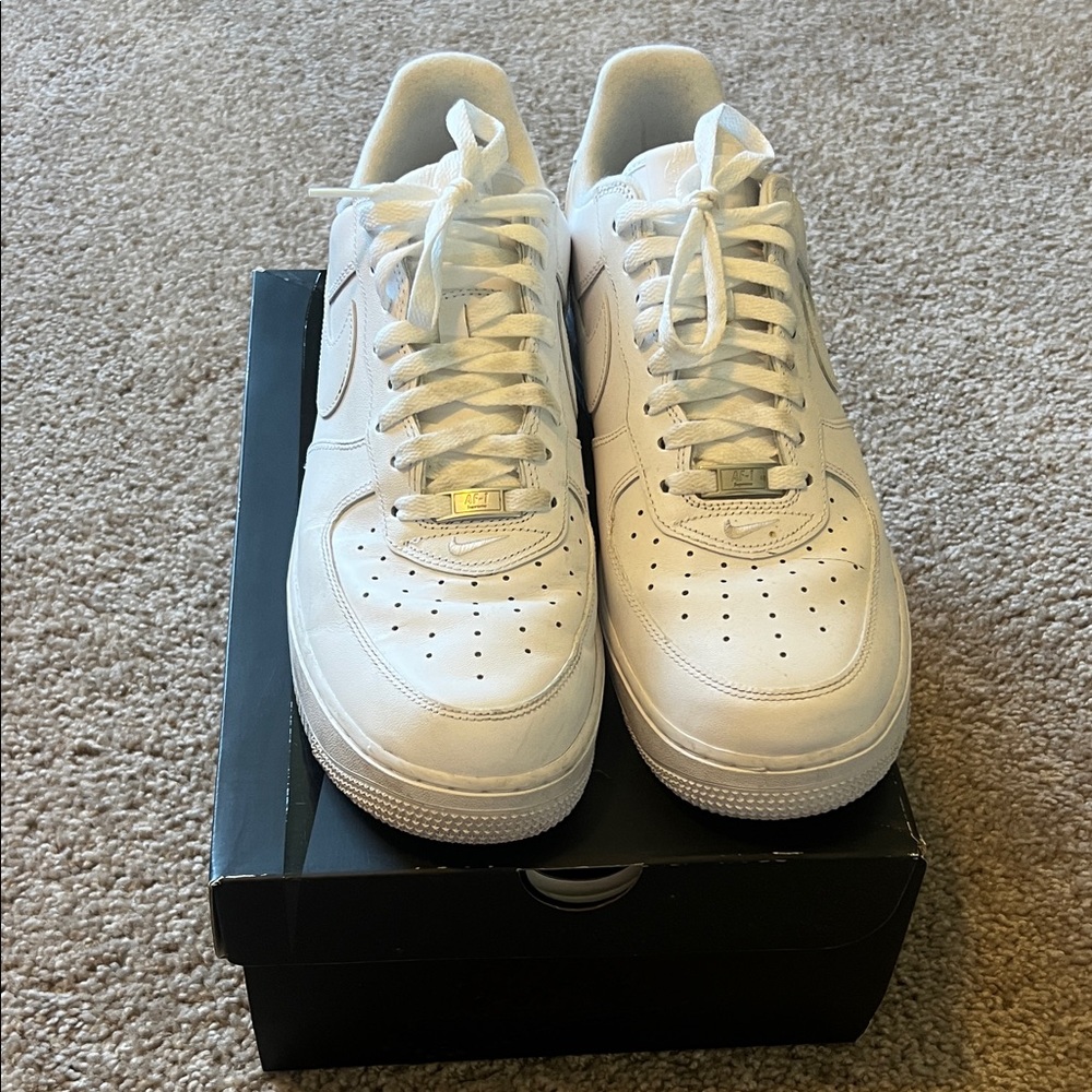 Air Force Supreme white sneakers men’s size 12